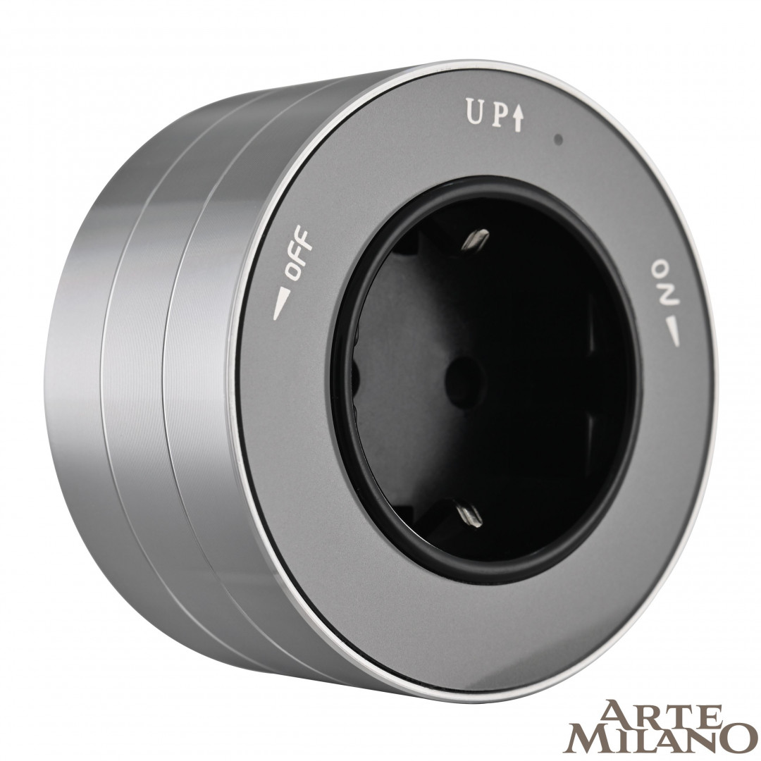 Трековая розетка Arte Milano Am-track-sockets 380011TS/ES Grey Трековая розетка Arte Milano Am-track-sockets 380011TS/ES Grey