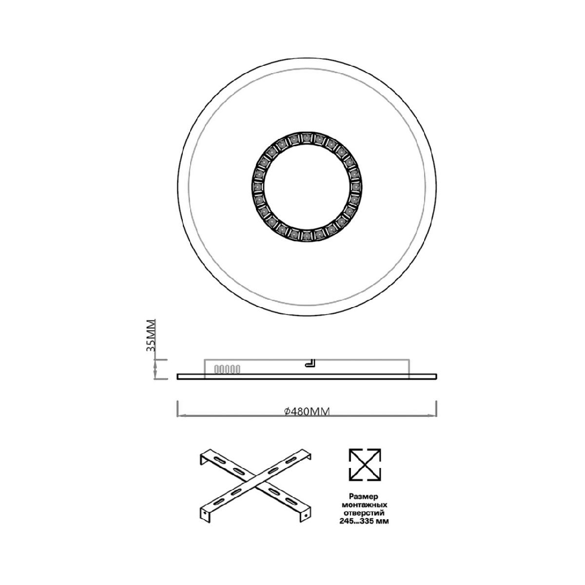 Потолочная люстра Sonex Cosmo 7663/34L Потолочная люстра Sonex Cosmo 7663/34L
