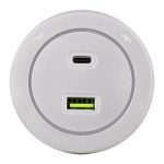 Трековая розетка Arte Milano Am-track-sockets-39 399731TS/USB-Type-C Silver