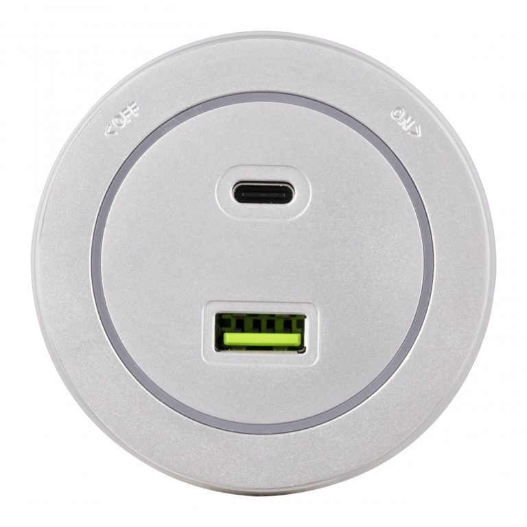 Трековая розетка Arte Milano Am-track-sockets-39 399731TS/USB-Type-C Silver