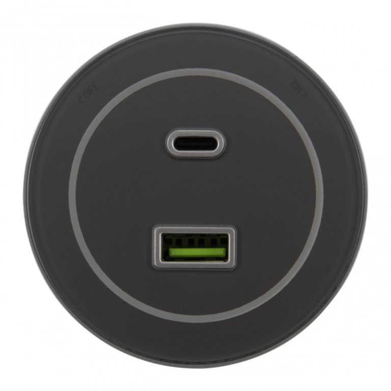 Трековая розетка Arte Milano Am-track-sockets-39 399732TS/USB-Type-C Silver