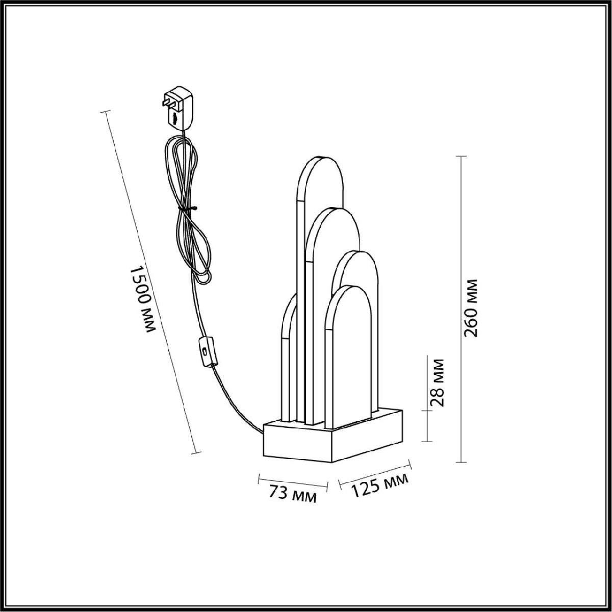 Настольная лампа Odeon Light Foros Hightech 5437/12TL Настольная лампа Odeon Light Foros Hightech 5437/12TL