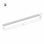 Трековый магнитный светильник Arlight MAG-LASER-45-L480-18W Day4000 (BK, 15 deg, 24V, DALI) 046542