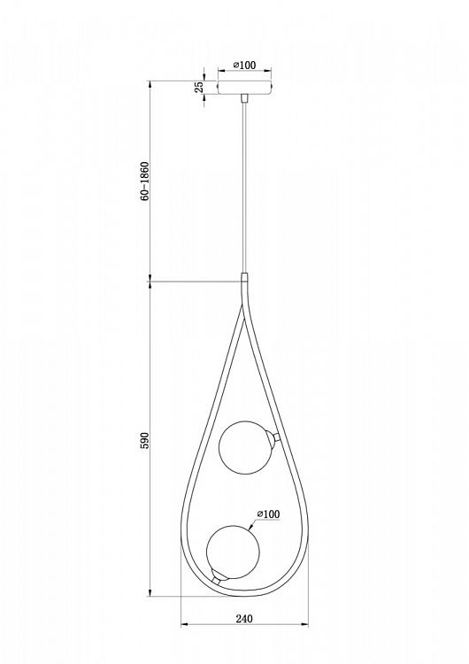 Подвесной светильник Freya Perlina FR4005PL-02B Подвесной светильник Freya Perlina FR4005PL-02B