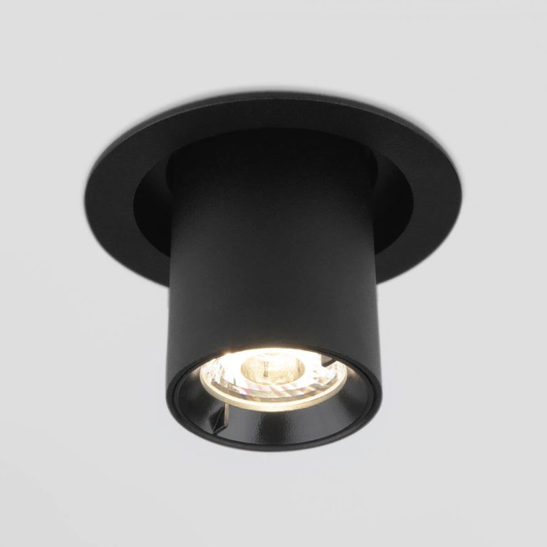 Встраиваемый светодиодный спот Elektrostandard 9917 LED 10W 4200K черный матовый 4690389161681