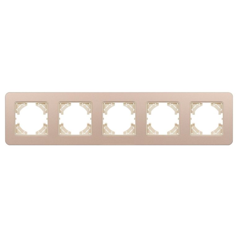 Рамка на 5 постов алюминиевая Arlight FRM-AKIRY-SFAL-5-GD 049748