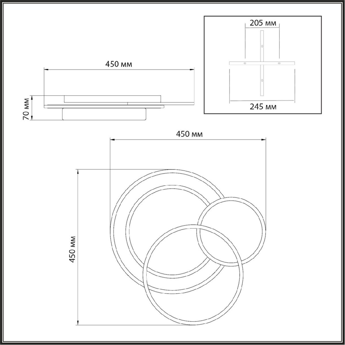 Потолочный светильник Sonex Pine 7735/80L Потолочный светильник Sonex Pine 7735/80L