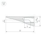 Алюминиевый профиль Arlight SL-MINI-SHELF-H8-2000 ANOD OLIVE GREY 038205