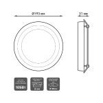 Встраиваемый светодиодный светильник Gauss Backlight Bubbles BL319