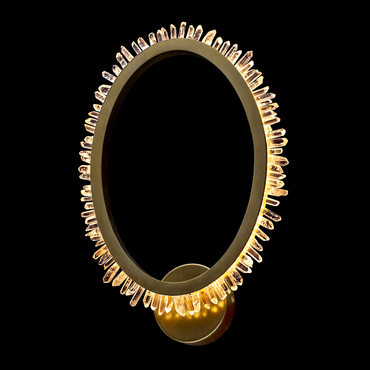 Настенный светильник Delight Collection Quartz Halo MB20020154-1A satin gold Настенный светильник Delight Collection Quartz Halo MB20020154-1A satin gold