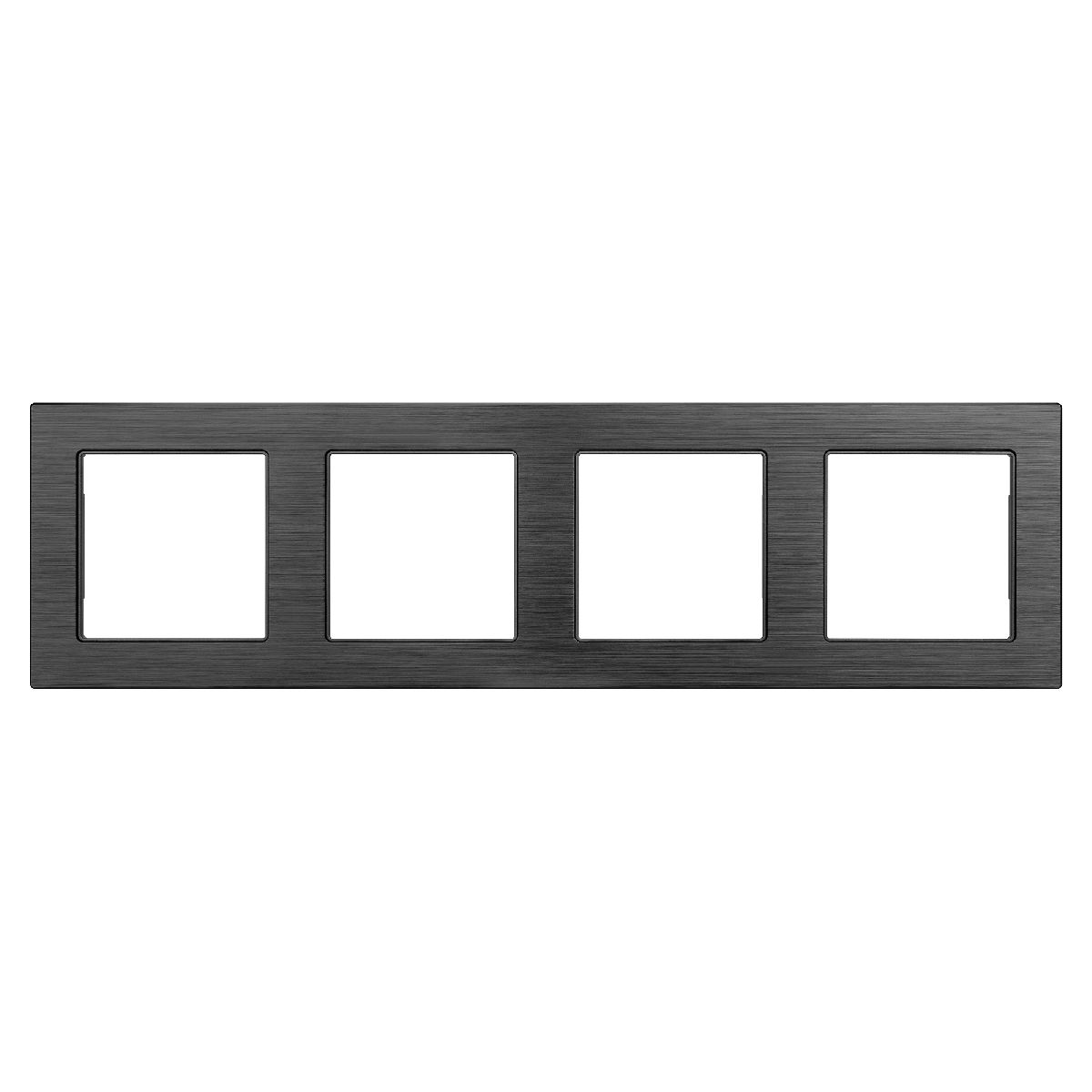 Рамка четырехместная Arlight FRM-PRESTO-ALS-4-BK 043862 Рамка четырехместная Arlight FRM-PRESTO-ALS-4-BK 043862