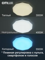 Потолочная люстра Citilux Астрон CL733330G