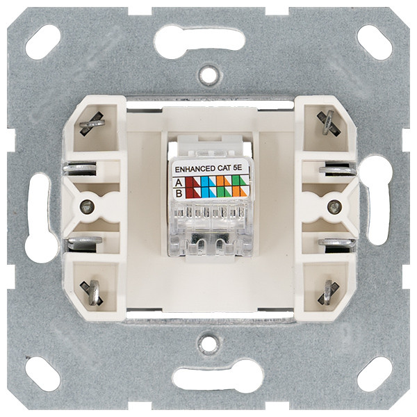 Интернет-розетка RJ45 с накладкой, цвет Тауп Jasmart G6105T Интернет-розетка RJ45 с накладкой, цвет Тауп Jasmart G6105T