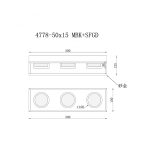 Настенный светильник iLedex Link 4778-50x15 MBK+SGD