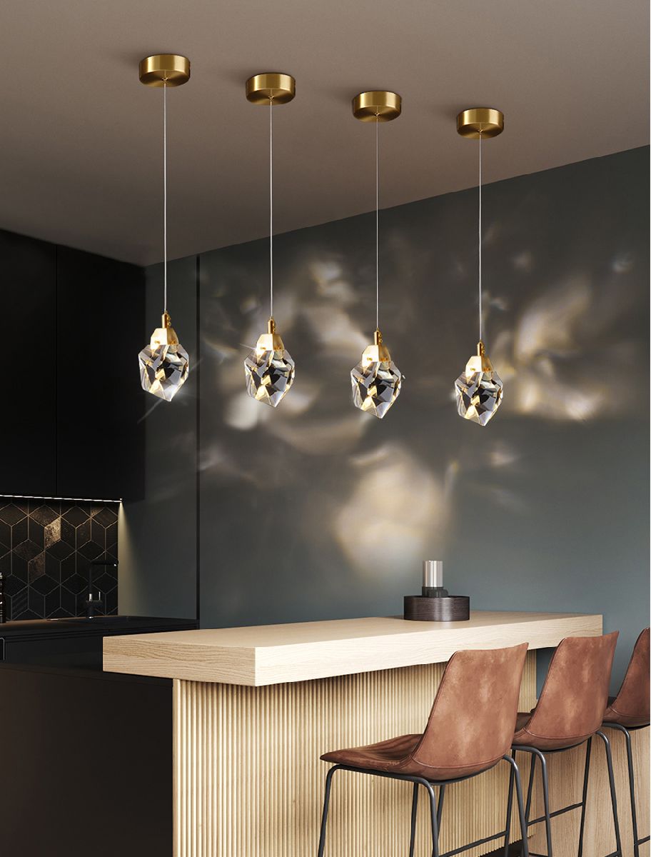 Подвесной светильник Delight Collection Crystal rock OM820083-1G (MD-020B-1 gold) Подвесной светильник Delight Collection Crystal rock OM820083-1G (MD-020B-1 gold)