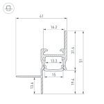 Профиль Arlight СEIL-S14-SHADOW-T-2000 WHITE 040778