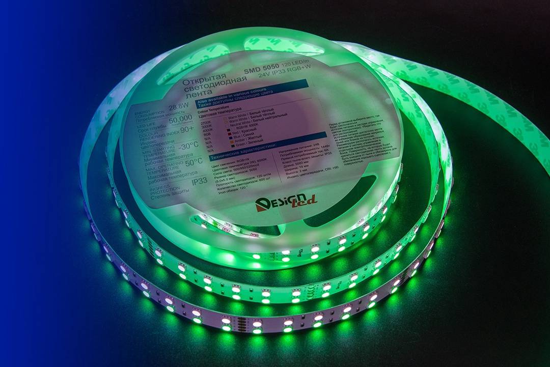 Светодиодная лента DesignLed DSG5120-24-RGB+W-33 000514 Светодиодная лента DesignLed DSG5120-24-RGB+W-33 000514