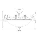 Потолочный светильник Lucia Tucci Barletta 182.10 D720 Antique