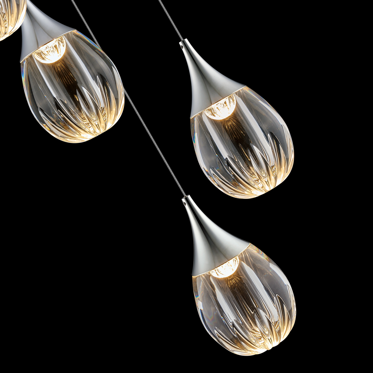 Каскадная люстра Delight Collection Stilla MD24001004-9A chrome/clear Каскадная люстра Delight Collection Stilla MD24001004-9A chrome/clear