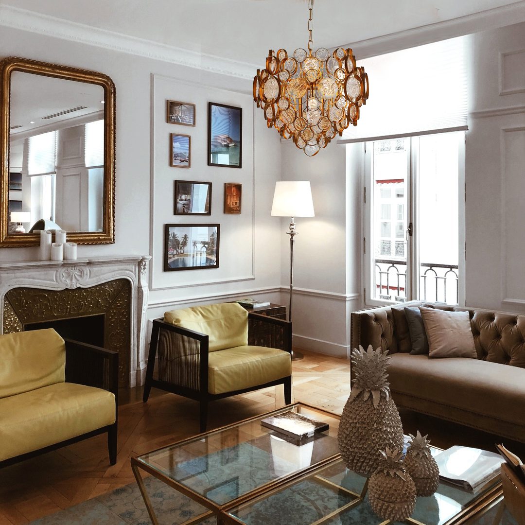 Подвесной светильник Crystal Lux Deseo SP6 D460 Gold Подвесной светильник Crystal Lux Deseo SP6 D460 Gold