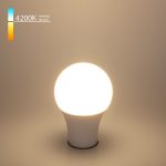 Лампа светодиодная Elektrostandard E27 15W 4200K груша матовая 4690389053221