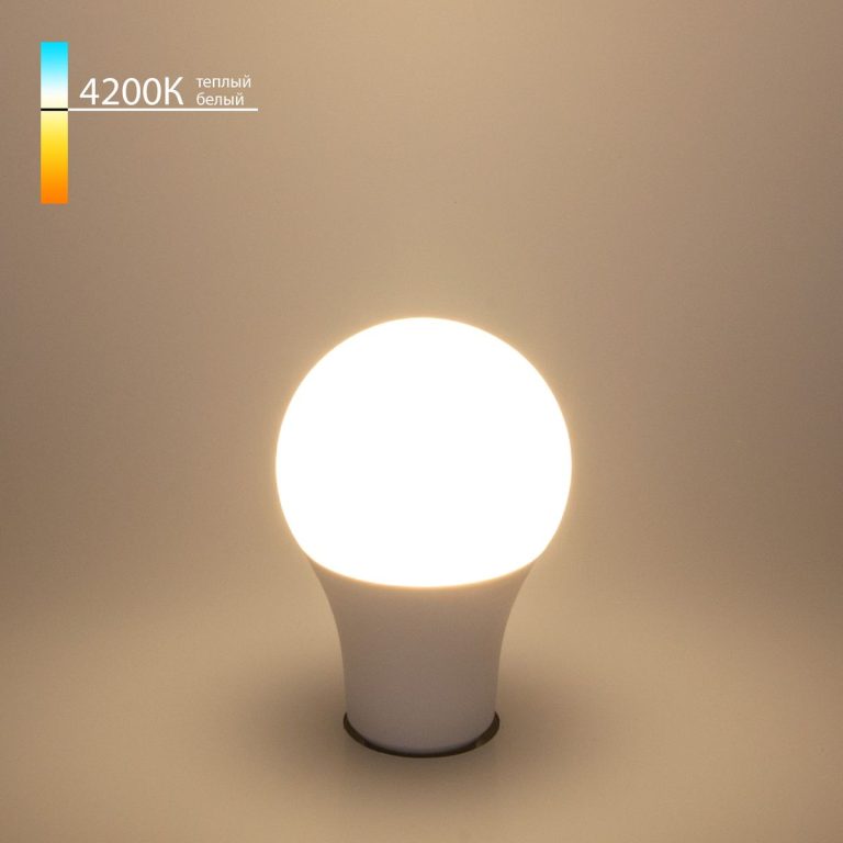 Лампа светодиодная Elektrostandard E27 15W 4200K груша матовая 4690389053221