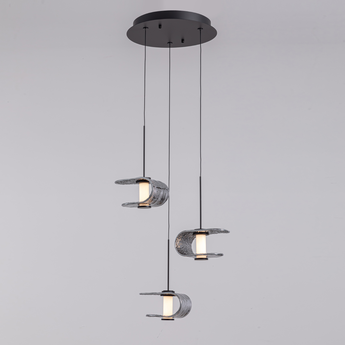 Подвесной светильник Delight Collection MD24020901-3A black/smoky Подвесной светильник Delight Collection MD24020901-3A black/smoky