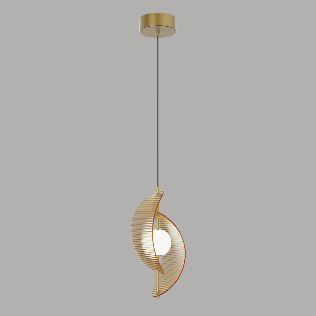 Подвесной светильник Delight Collection MD24030035-1A brass/amber Подвесной светильник Delight Collection MD24030035-1A brass/amber