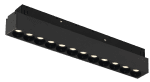 Трековый магнитный светильник iLedex Vision 4822-002-L235-12W-38DG-3000K-BK