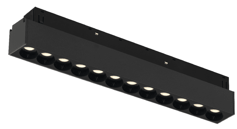 Трековый магнитный светильник iLedex Vision 4822-002-L235-12W-38DG-3000K-BK
