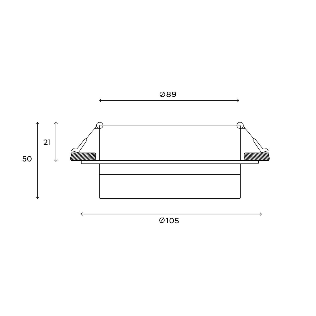 Встраиваемый светильник Hesby Lighting Nimbus HSBL_0129 Встраиваемый светильник Hesby Lighting Nimbus HSBL_0129