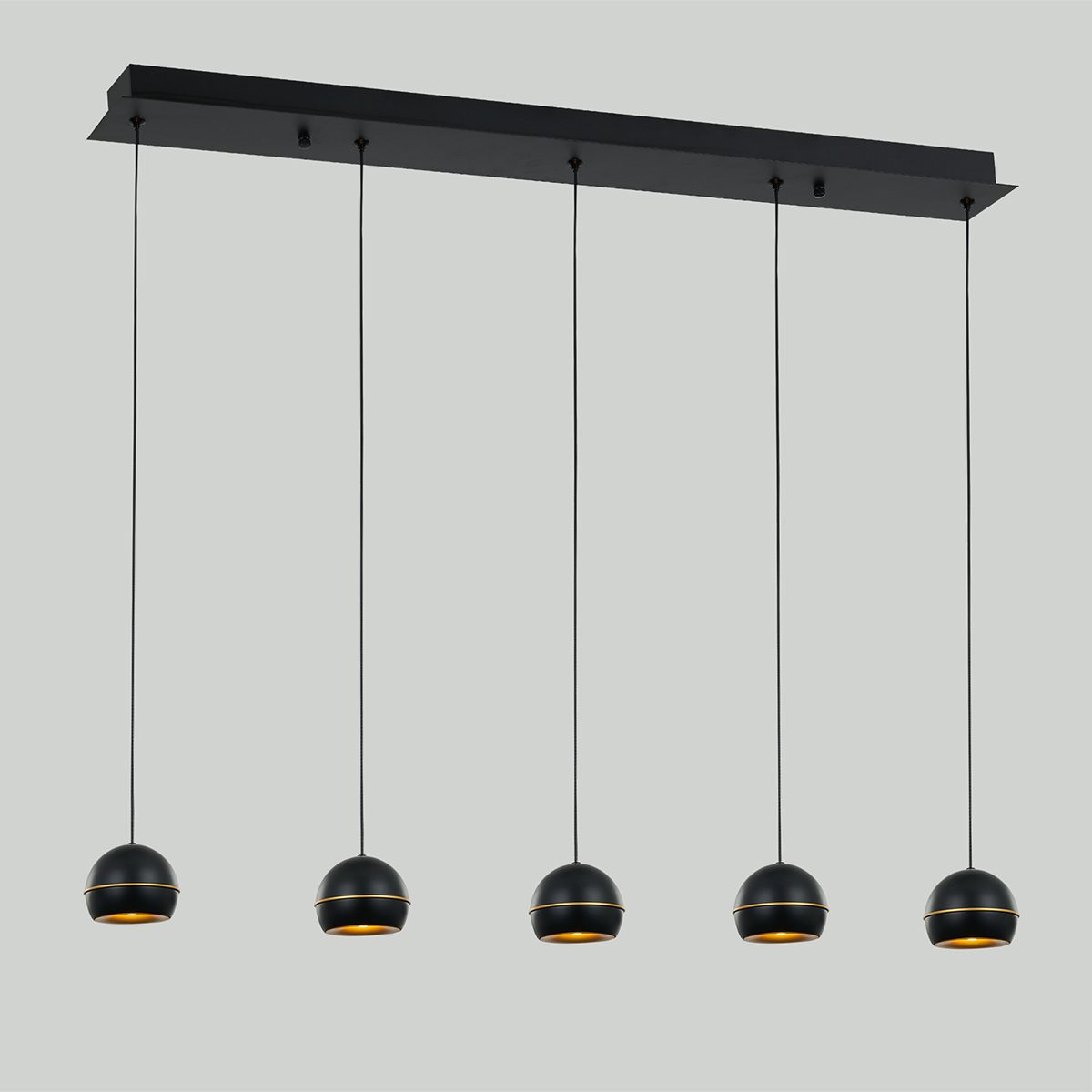 Подвесная люстра DeLight Collection MD21001034-5B black/gold Подвесная люстра DeLight Collection MD21001034-5B black/gold