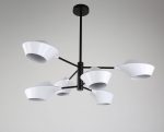 Подвесная люстра Lumina Deco Romina LDP 6037-6 WT+BK