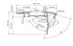 Профиль с экраном Arlight ALU-STAIR-DK-2000 ANOD+FROST 015473