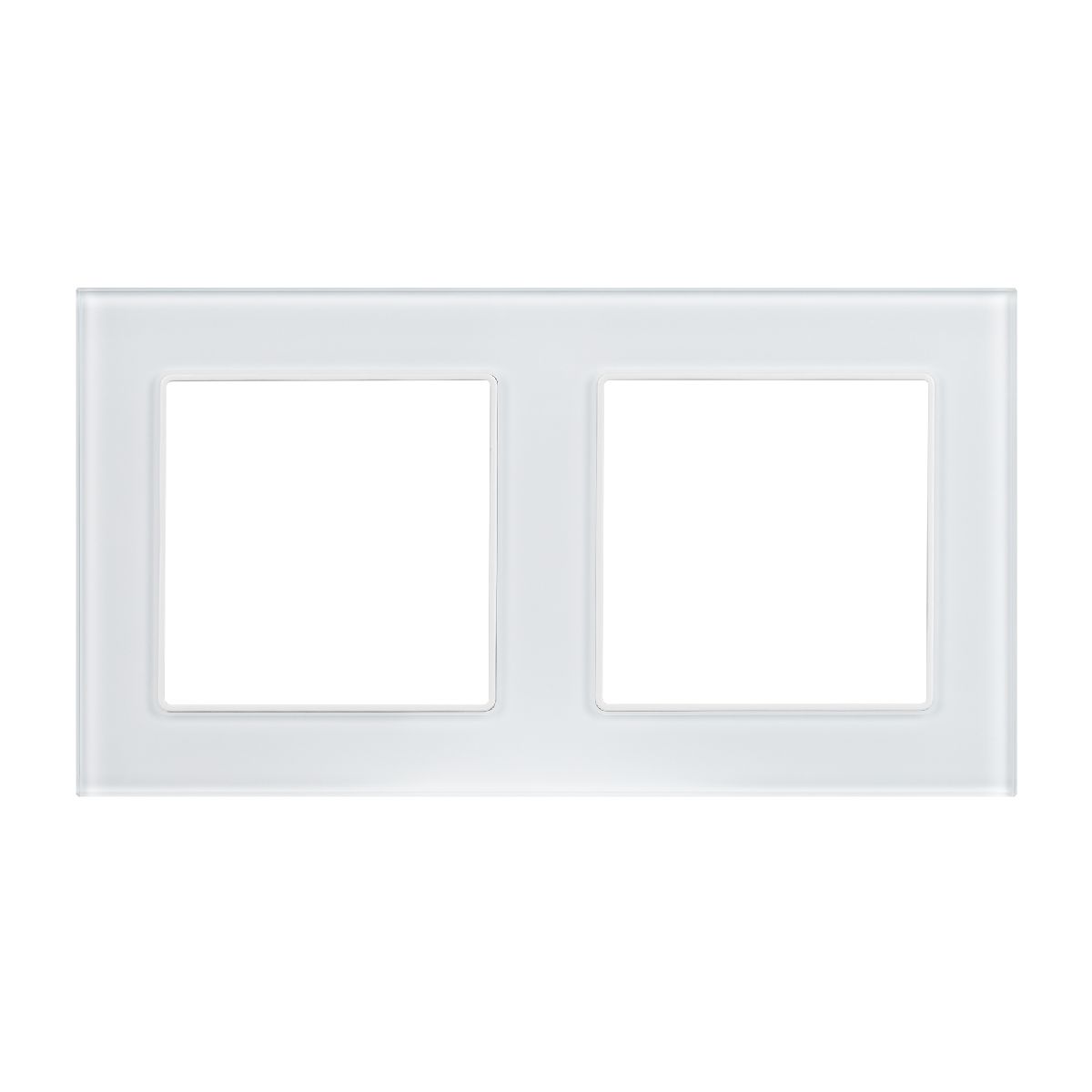 Рамка двухместная Arlight FRM-GLARE-GS-2-WH 043796 Рамка двухместная Arlight FRM-GLARE-GS-2-WH 043796