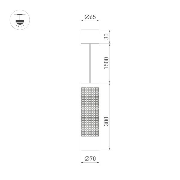 Подвесной светильник Arlight SP-Spicy-Hang-R70-13W Day4000 033680 Подвесной светильник Arlight SP-Spicy-Hang-R70-13W Day4000 033680