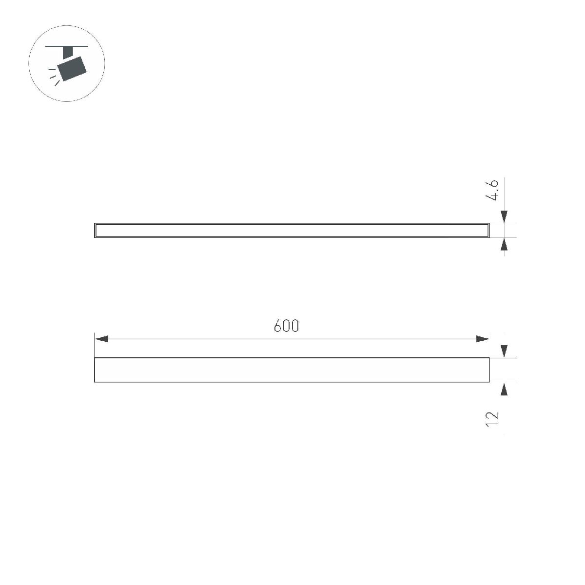 Трековый магнитный светильник Arlight MAG-MICROCOSM-STRIP-L600-10W Warm3000 (BK, 100 deg, 24V) 043267 Трековый магнитный светильник Arlight MAG-MICROCOSM-STRIP-L600-10W Warm3000 (BK, 100 deg, 24V) 043267