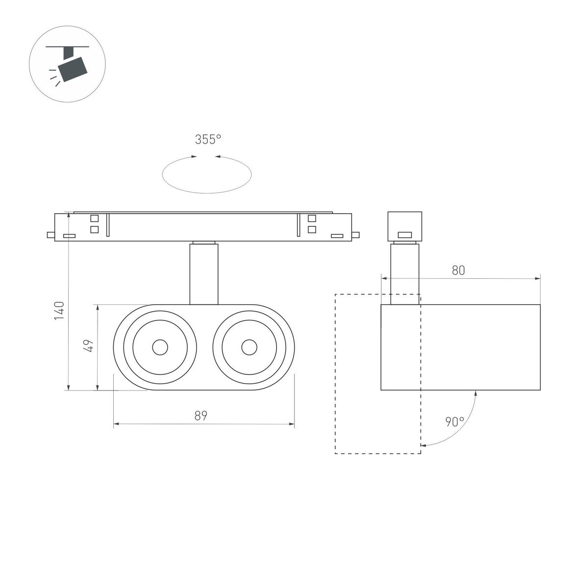 Трековый светильник Arlight Mag-Orient-Blum-12W Warm3000 037037 Трековый светильник Arlight Mag-Orient-Blum-12W Warm3000 037037