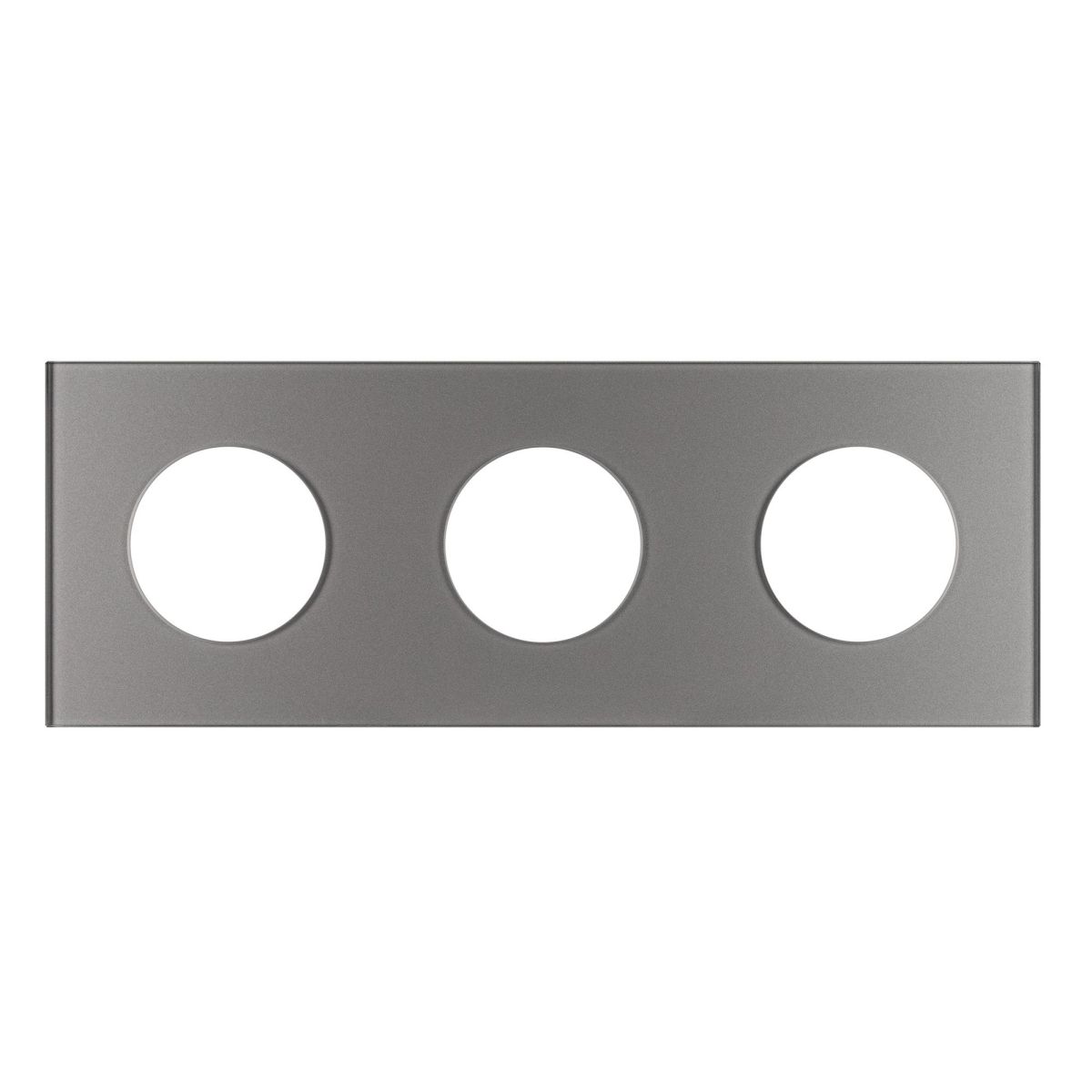 Рамка стеклянная на 3 поста Arlight FRM-GLARE-GC-3-GR 043840 Рамка стеклянная на 3 поста Arlight FRM-GLARE-GC-3-GR 043840