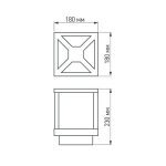 Уличный светильник Arlight LGD-Path-Cub-H230B-12W Warm White 021810