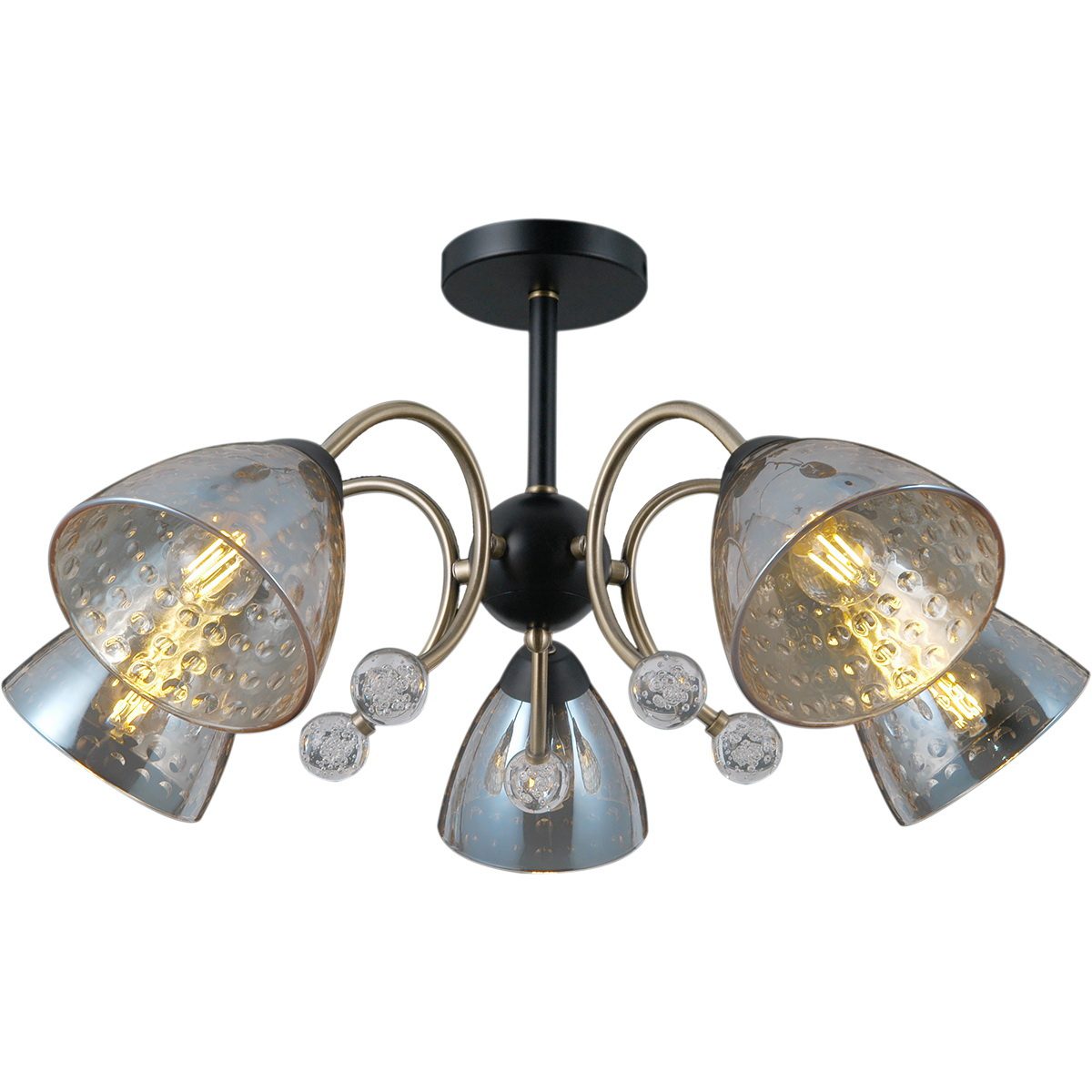 Люстра на штанге Illumico IL0230-5CSQ-29 BK AB Люстра на штанге Illumico IL0230-5CSQ-29 BK AB