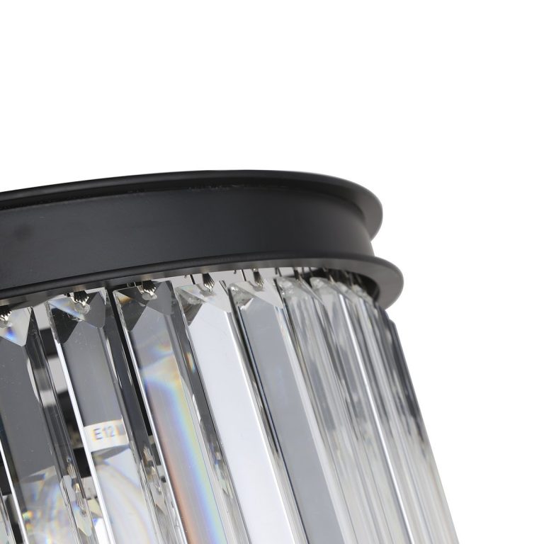 Подвесная люстра Delight Collection 1920s Odeon KR0387P-10B black/clear