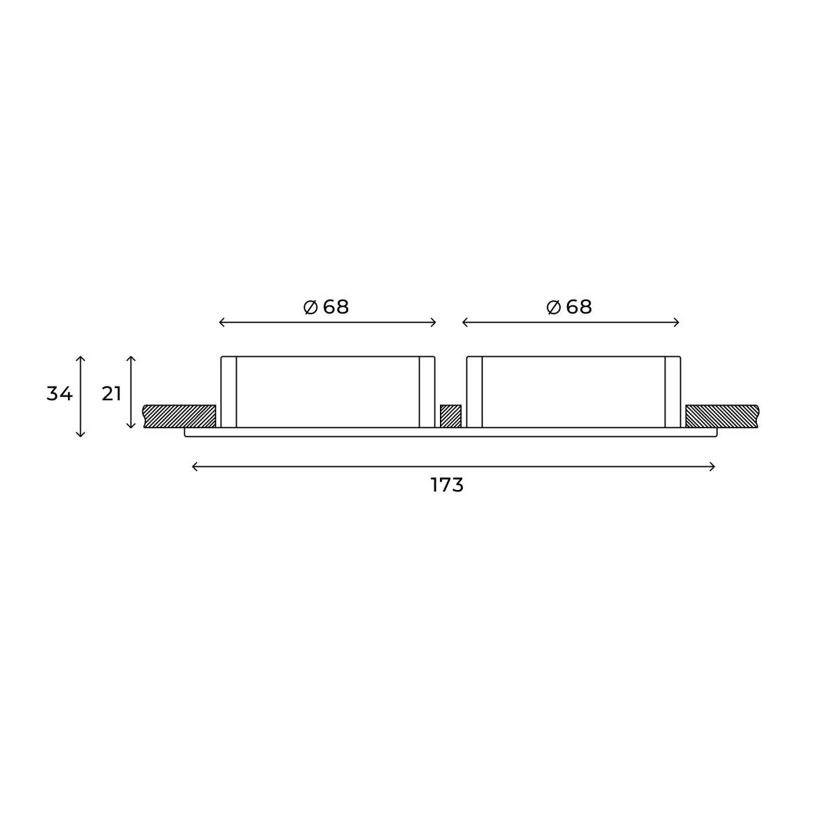 Встраиваемый светильник Hesby Lighting Bodo HSBL_0105 Встраиваемый светильник Hesby Lighting Bodo HSBL_0105
