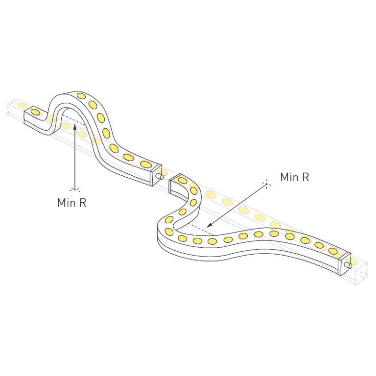 Грейзер Arlight THOR-3D-A24-25x27mm 24V Warm3000 (24 W/m, IP65, 1m, wire x2) 045254