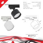 Трековый светильник Reluce 53006-9.3-001LD GX53 BK