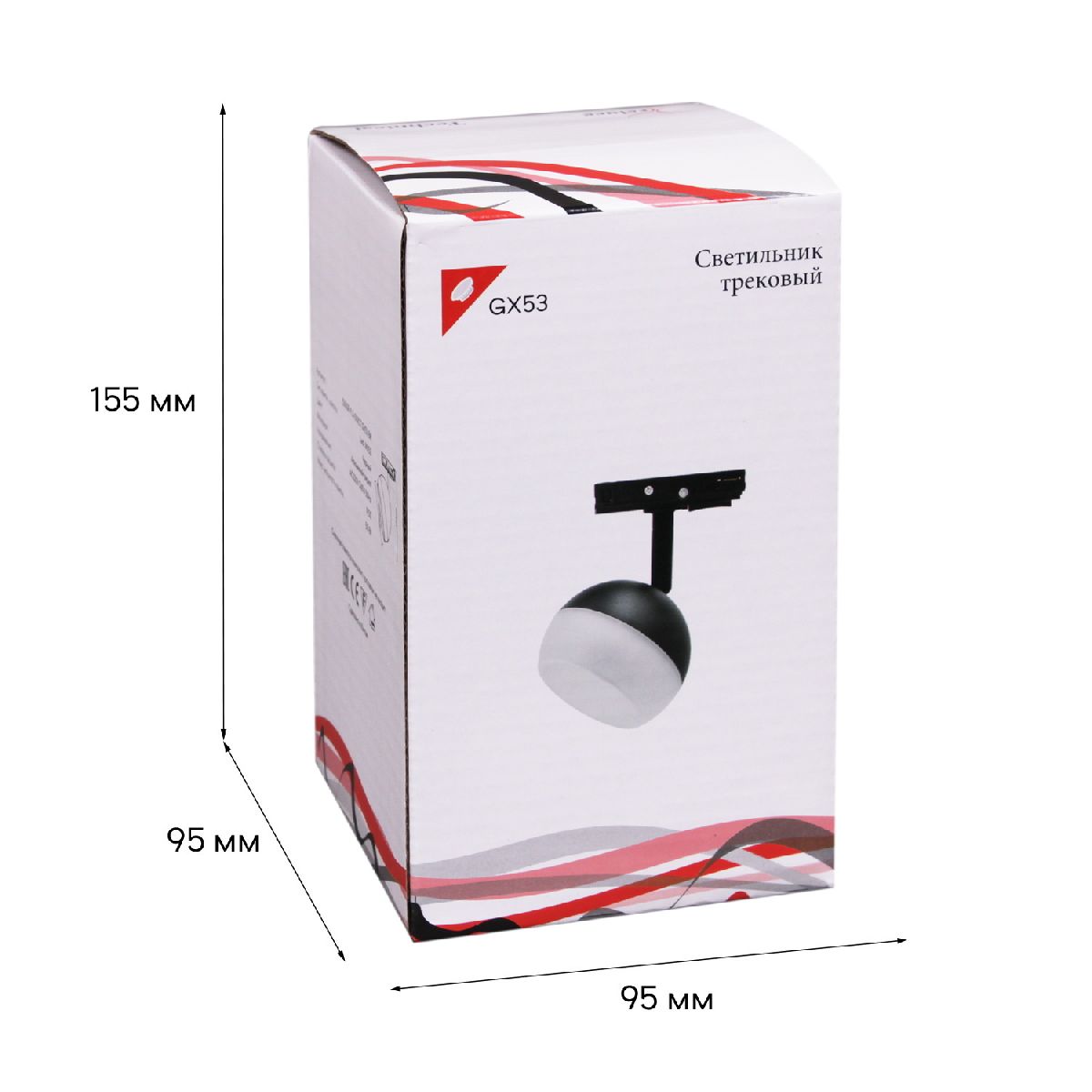 Трековый однофазный светильник Reluce 53008-9.3-001CT GX53 BK Трековый однофазный светильник Reluce 53008-9.3-001CT GX53 BK