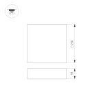 Накладной светильник Arlight SP-Quadro-S250x250-25W Day4000 034789