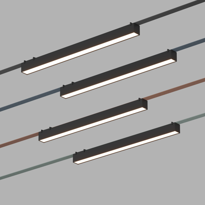 Трековый однофазный светильник Denkirs Belty linear DK5676-BK Трековый однофазный светильник Denkirs Belty linear DK5676-BK