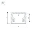 Профиль Arlight SL-MINI-8-H6-2000 ANOD 059124