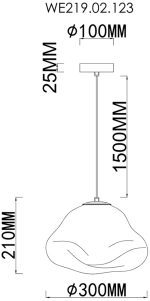 Подвесной светильник Wertmark Isola WE219.02.123